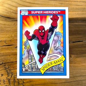 Marvel comics superheroes Spider-Man rare collectable trading card number 30